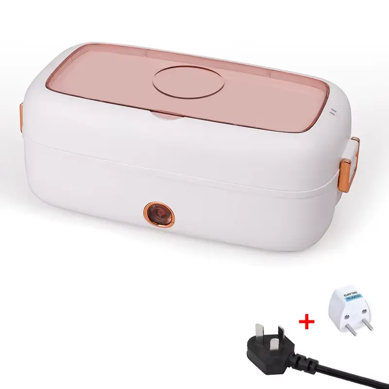 800ml (500-1,000 ml Range) Stainless Steel Thermal Box - Multi-Voltage 5V-USB Plug, 15W Portable Electric Heated Lunch Box with Tableware Set, EU Plug, 12V-24V for Car/Truck, 220V Constant Temp Food Warmer for Work
