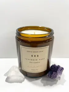 Angel Number 666 - Tranquil Amber Spiritual Soy Candle