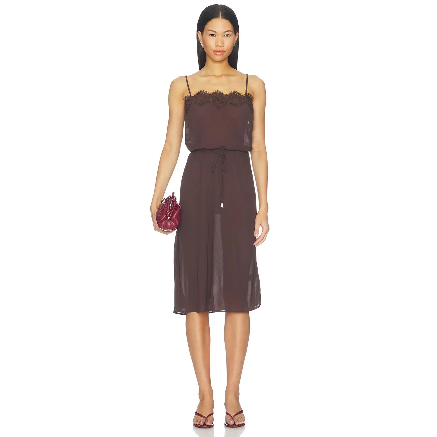 AFRM Tabitha Dress in Espresso
