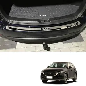 For Mazda Cx-5 Cx5 Cx5 2024 2025 Car Accessories Rear Bumper Cover Stainless Steel Trim 1pcs Stainless Steel Car Stickers Auto Parts Cover Car Styling Auto Parts Kick Plate Protectors