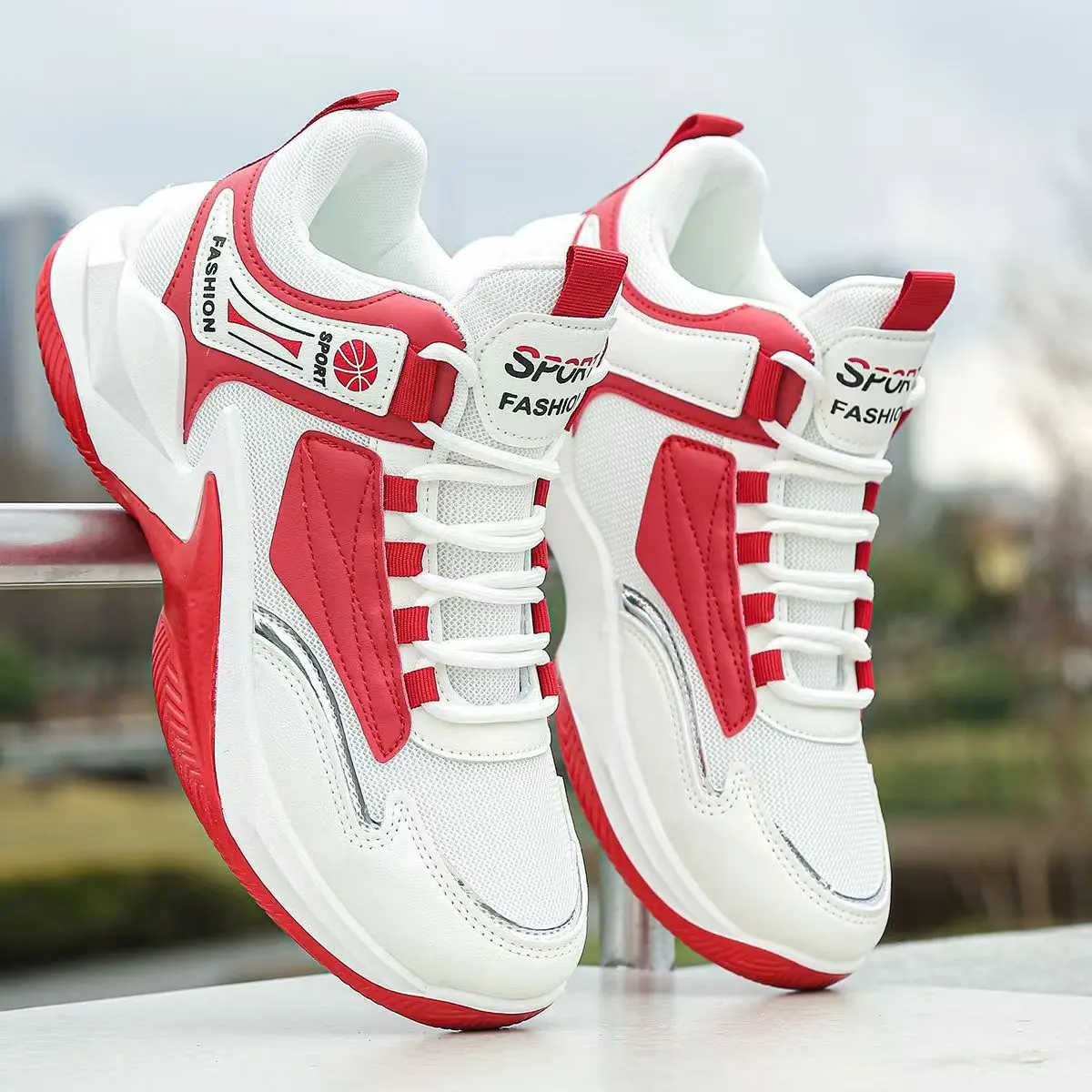 F 23 white red * mesh surface