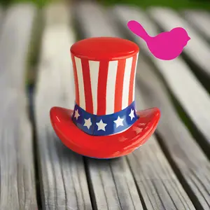 Nora Fleming Mini Home Of The Free Uncle Sam Hat
