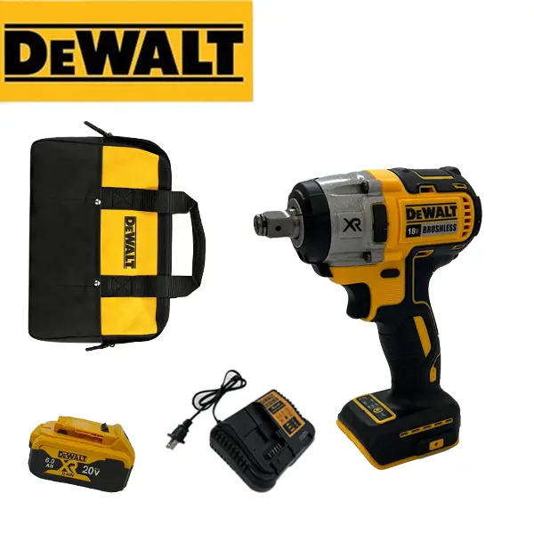 DEWALT DCF880 1/2 in  Cordless Impact Wrench High Nm Power, , Toolbox Kit for Home Repairs & Mechanics 3-in-1 torque impact gun electric car w lug nut repair  retail truck heavy duty garage use family tool set angle driver brushless impact gun ft-lbs