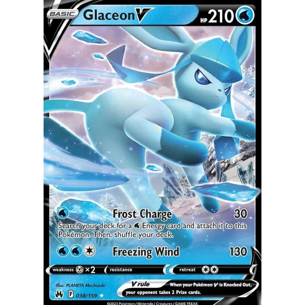 Glaceon V - SWSH: Crown Zenith (CRZ)