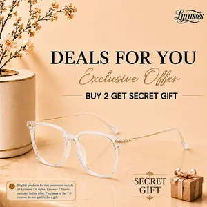 Lyrasses 2.0Upgraded version Black Square Glasses | Anti-Blue Light & Photochromic | TR90 Ultra Light Unisex Fashion Frames | Trendy Daily Accessory & Ideal Gift | High Quality Eyewear with Blue Light Blocking