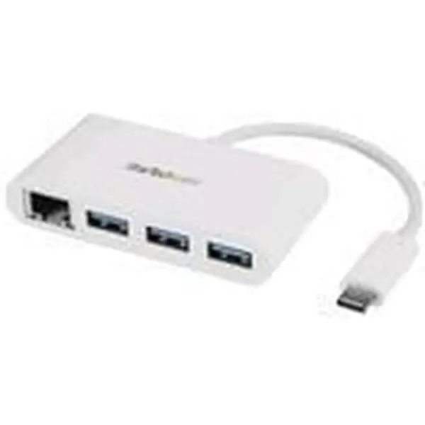 Startech Hb30C3A1Gea Gigabit Ethernet Port - White