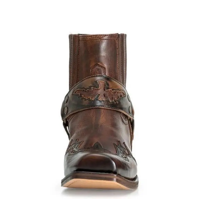 BDHJYDB Men'S Slip-On Roman Gladiator Boots - Vintage Ancient Roman footwear, Slip-Resistant Rubber Sole, All-Season Casual & Formal Boots for Everyday, Themed Events, Costume Parties - Easy-Clean Design, Everyday Footwear, Embroidered Footwear