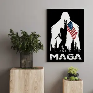 Trump MAGA Design #3 Art Print - Custom Printed Canvas Art for Patriotic Support