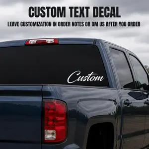 Custom Text Vinyl Decal - Custom Name Car Decal