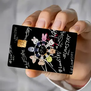 2D SKZ Theme Card Sticker for Credit Card Debit Card ID Card Bus Card Room Key Card Skin Decal