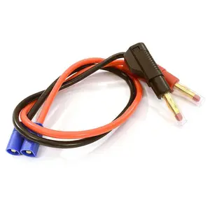 EC3 Charge Cable 14AWG 30cm Wire Harness w/ Banana Plugs Charging Jack