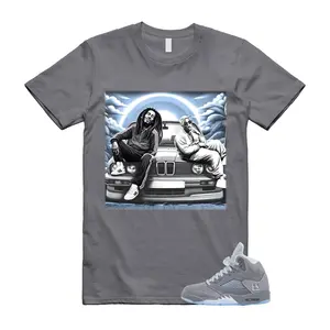 5 Wolf Grey 2026 Ice Blue Light Graphite White Icy T Shirt Match BOB PAC
