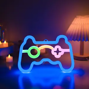 Game Controller Shaped Neon Light, USB/battery Powered LED Wall Lamp, Gaming Lights, Perfect for Gaming Room, Parties & Gifts, Decorative Lighting