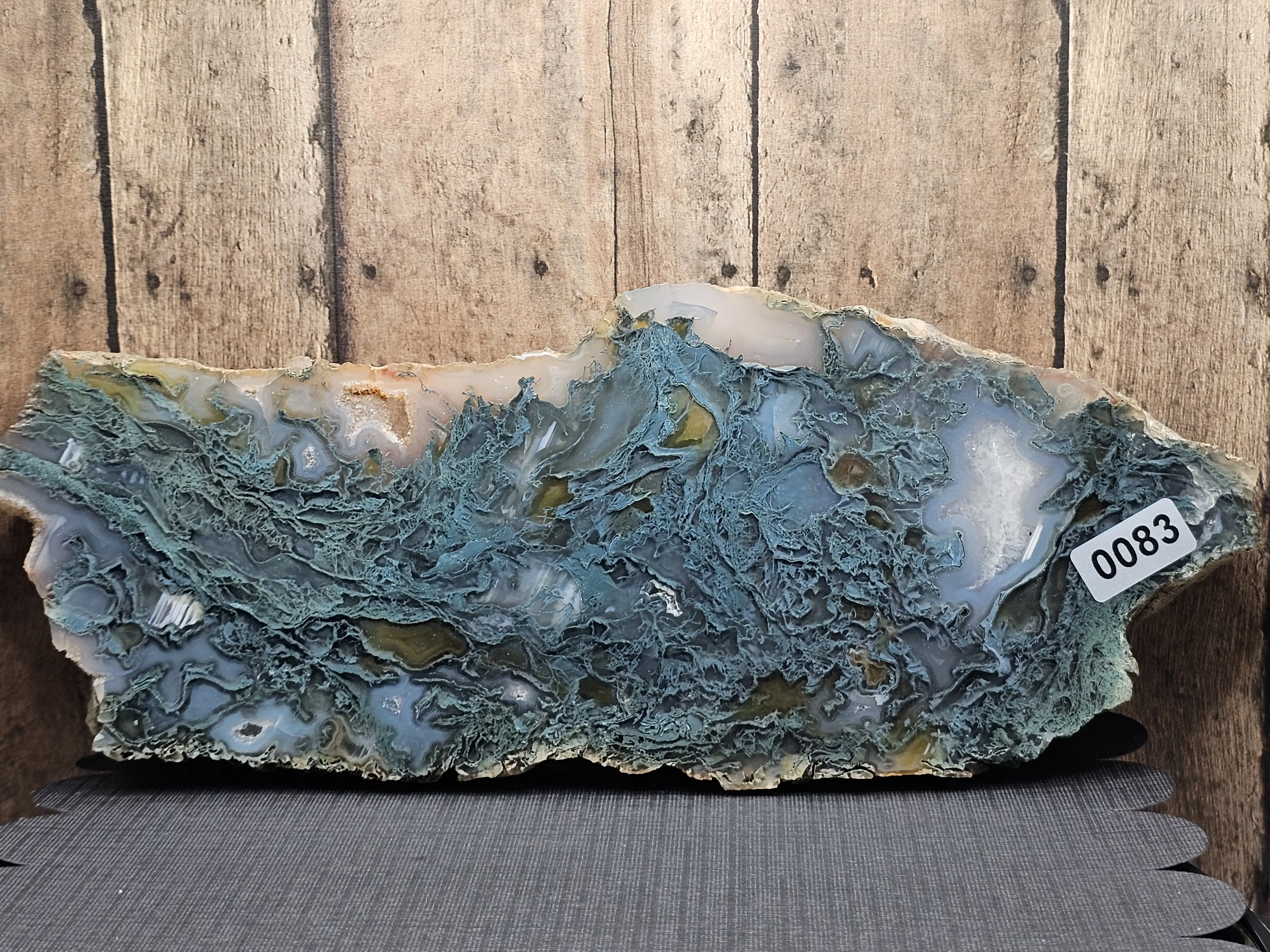 Moss Agate Polished Slab - 1" Thick - Natural Stone