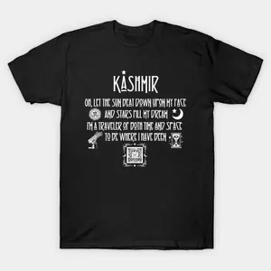KASHMIR Classic T-Shirt, Zeppelin Shirt, led unisex shirt, led zep Tees, band, metal, rock, Casual, Fashion, Menswear, Retro, Streetwear, Top, Vintage, Classic, Stylish, Basic, Cotton