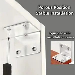 50-Pack 90-Degree Right Angle Furniture Connectors, L-Type Metal Corner Brackets, Ideal for Chairs, Tables, Beds, Cabinets, Sturdy Wide-Angle Fixtures