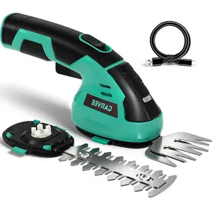 2 in 1 Handheld 7.2V Electric Grass Trimmer Hedge Shears/Grass Cutter Rechargeable Lithium-Ion Battery and Type-C Cable Included Cordless Grass Shear & Shrubbery Trimmer