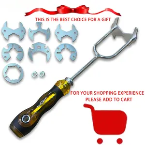 Multifunctional sink wrench, plumbing wrench, adjustable wrench, hand tools, plumber's tools, with adjustable spanner, suitable for home repair, pipe disassembly, bathroom and kitchen maintenance and installation