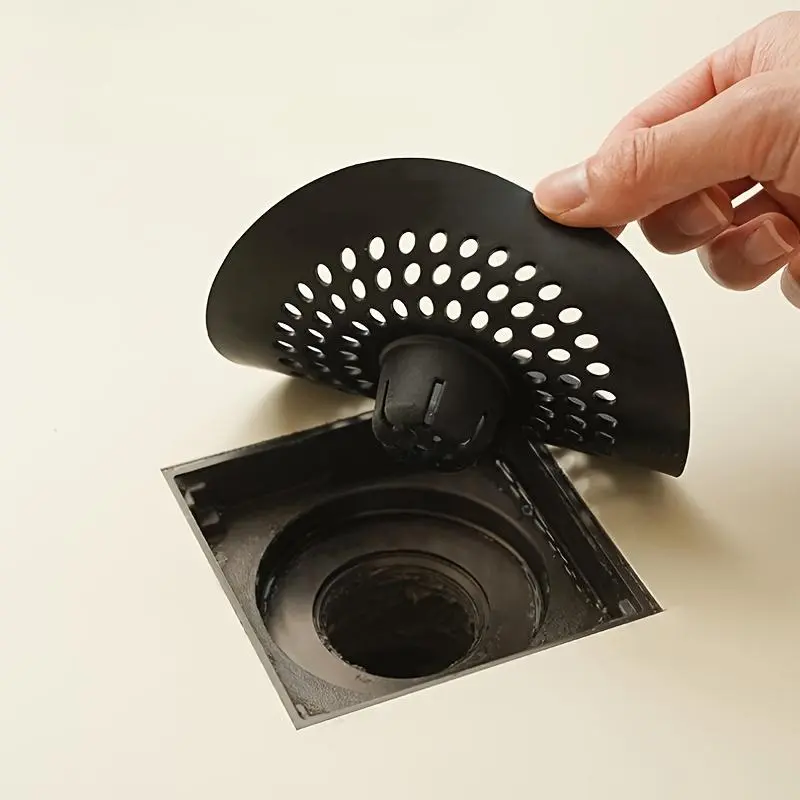 Silicone Drain Filter, Anti Clogging Drainage, Round Hair Catcher for Shower & Kitchen Sink, Easy Installation Hair Catcher Tool, Bathroom & Kitchen Tool