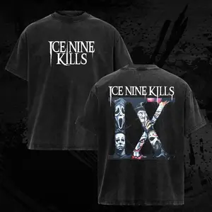 Ice Nine Group Kills T-Shirts, Hoodie, Music Graphic Tee, Rock Band Shirt, Gift for band fans, Men's and women's round neck cotton casual T-shirt, Beautiful graphic T-shirt Top Womenswear Breathable Everyday