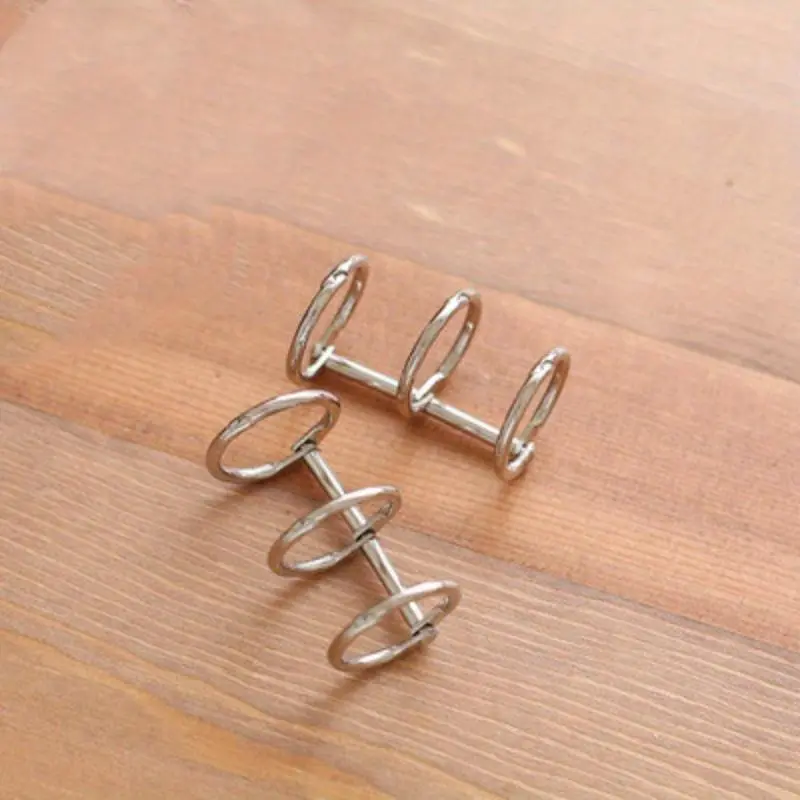 2pcs Metal Loose Leaf Book Binder Rings Calendar Circle 3 Rings For Notebook Album Scrapbook Clips Kawaii Desk Accessories Office Accessories
