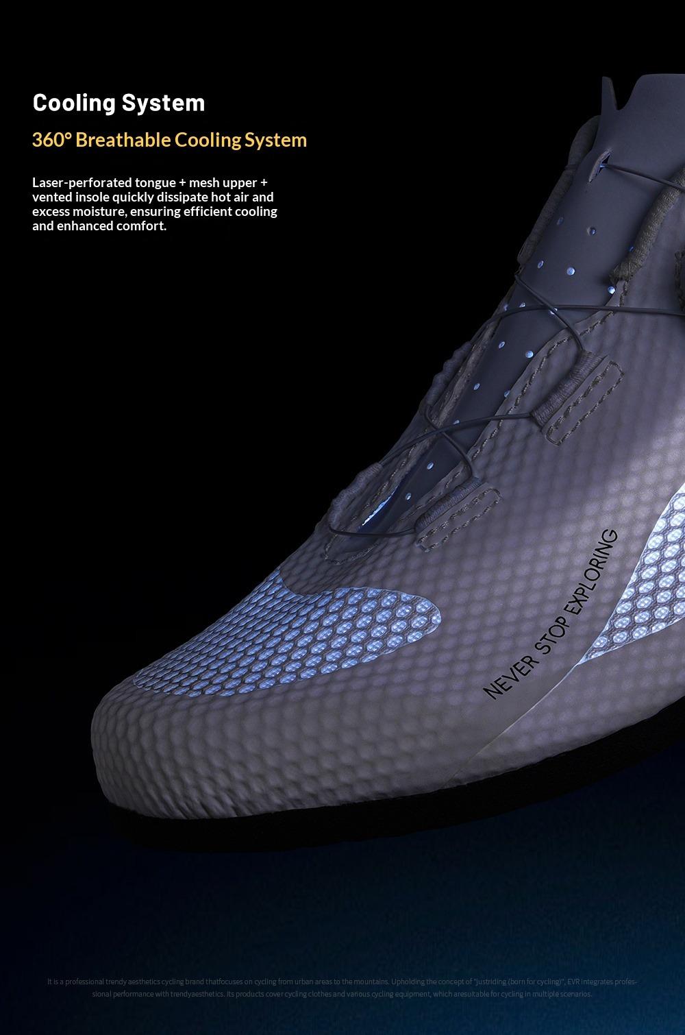 EVR New Cycling Shoes – Unlockable Design, Comfortable & Breathable, Unisex Road Bike Gear, Competition Level (Item No.: WS01)