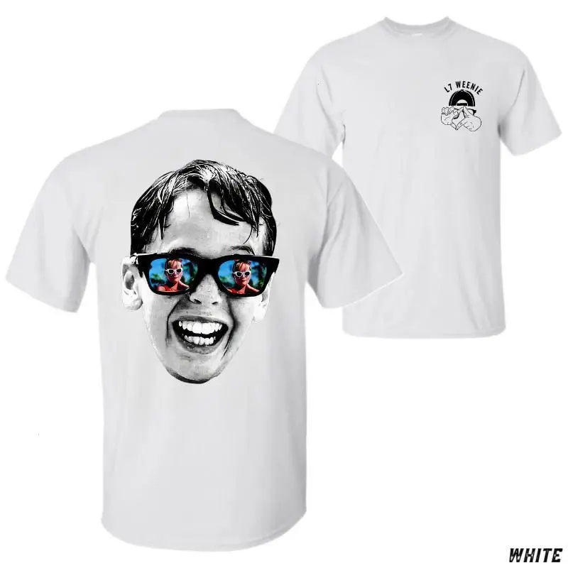 The Sandlot Big Face T-Shirt, L7 Weenie Shirt, Retro Funny Graphic Tee with Sunglasses Print, The Sandlot Inspired Shirt, Soft Cotton Humor Tee - KitchenEra, Shortsleeve, Classic