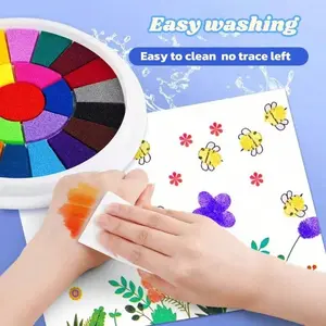 16-Piece 3D Model Finger Painting Set, Includes Brushes & Paints, DIY Art Kit, Creative Relaxation Gift, Montessori Education Toy