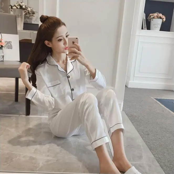 Women's Real Silk Pajama Set with Nightgown and Long Sleeve Cardigan – Perfect Loungewear, Nightwear, Womenswear, Homewear, Pjs & Pyjamas