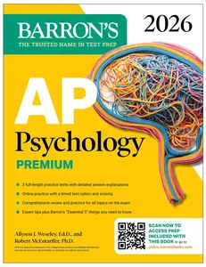 AP Psychology Premium, 2026: Prep Book with 3 Practice Tests + Comprehensive Review + on the internet Practice -- Barron's Educational Series - Paperback