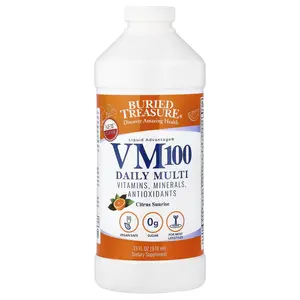 Buried Treasure Liquid Advantage®, VM100 Daily Multi, Citrus Sunrise, 33 fl oz (976 ml)
