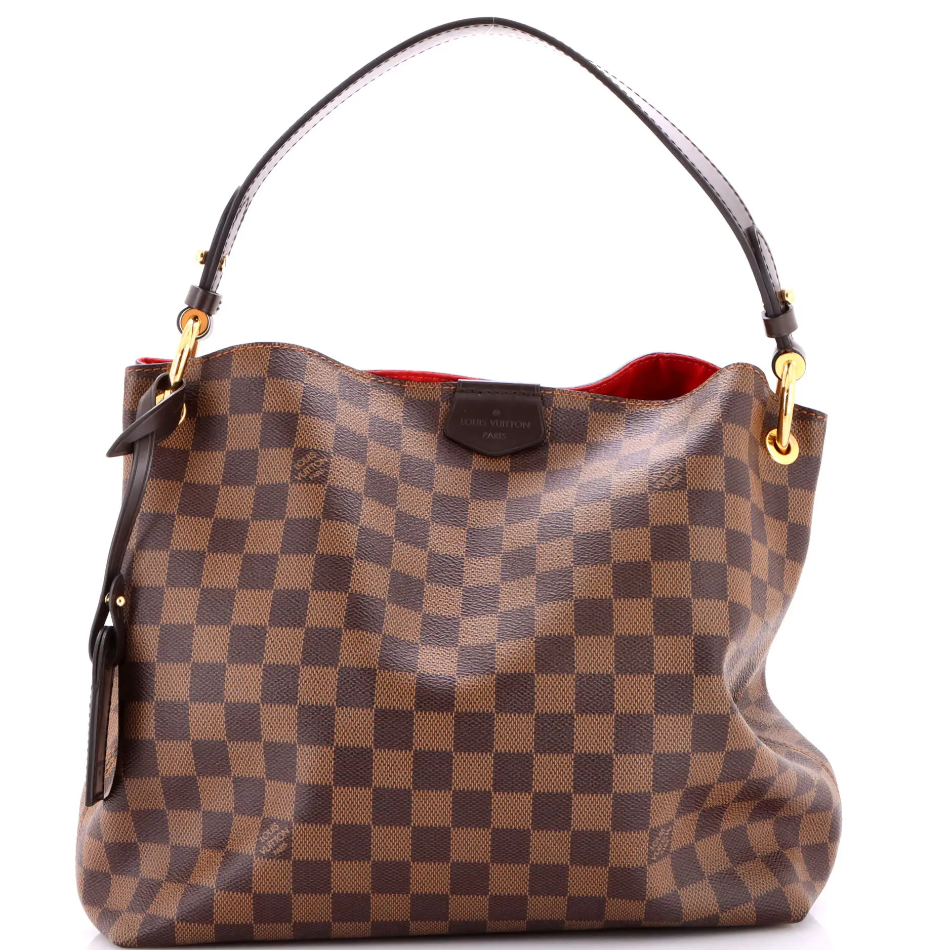 Pre-owned Louis Vuitton Canvas Coated Shoulder Bags Graceful Handbag Damier PM by Rebag