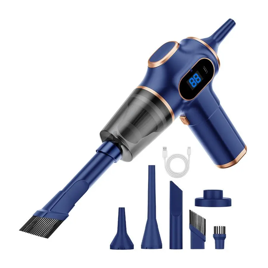 Mini Cordless Handheld Vacuum Cleaner | Powerful Suction for Pet Hair, Dust, Crumbs & Small Messes | Perfect for Home & Car Cleaning | Lightweight, Portable & Wireless with Multiple Attachments | Quick Clean Anytime Anywhere