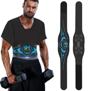 USB Rechargeable Abdominal Muscle Stimulator, Portable Abdominal Toning Belt, Home Office Fitness Workout Equipment for Abdomen