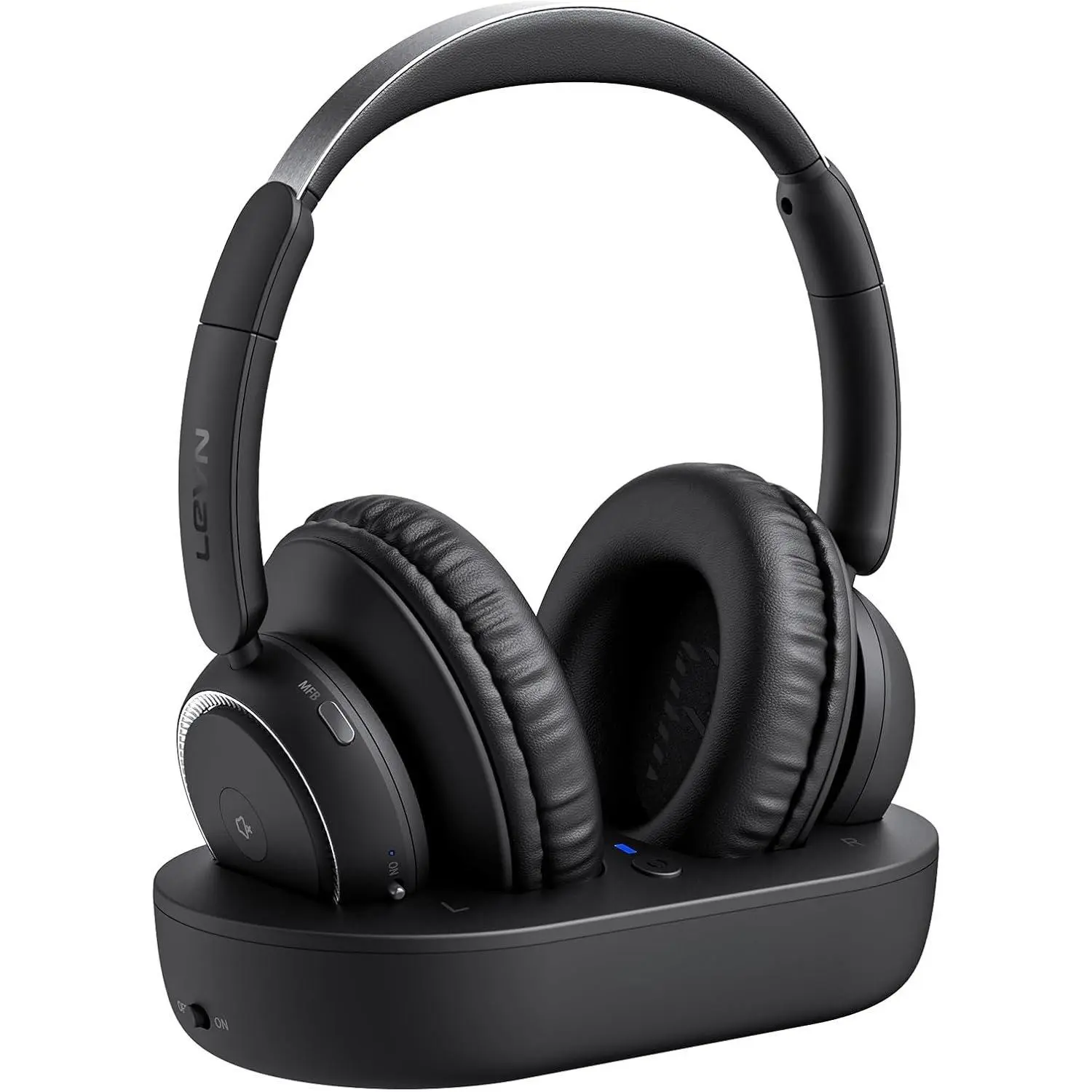 Headphones for TV Watching, TV Headphones  for Seniors with Transmitter  Base, Hearing-impaired, No Audio Delay Blutooth 5.2, Plug and Play, Gifts for