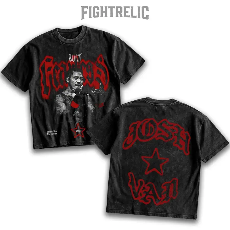 FIGHTRELIC UFC Joshua Van Men's Shirt, UFC Fighters Tshirt MMA Fan, UFC MMA Washed Shirt, UFC Champions Sports Shirt wash shirt, Gift for Him Gift For Her, Made In USA.