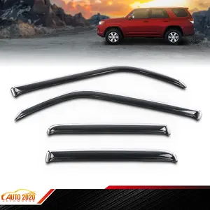 In-Channel Rain Guards Window Vent Visors Shade Fit For 2010-2024 Toyota 4Runner
