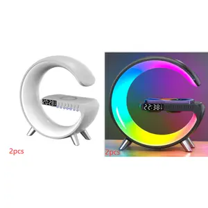 Smart G Shape Lamp with Speaker & Wireless Charger RGB