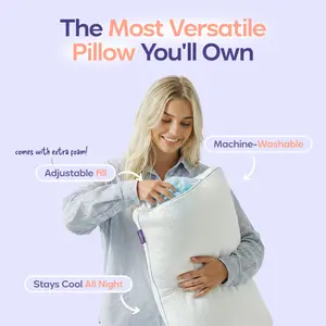 Mellow Sleep | Adjustable Pillow Shredded Memory Foam Pillow Hypoallergenic Breathable Best Pillow of 2025 Mellow Sleep | Adjustable Pillow Shredded Memory Foam Pillow Hypoallergenic Breathable Best Pillow of 2025