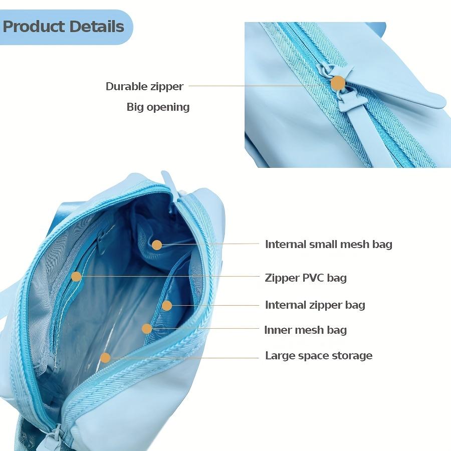 Compact Waterproof Gym Tote for Women, Lightweight Sports Duffel with Wet Pocket, Adorable Fitness Travel Bag for Pool, Beach and Daily Gym Use