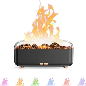 2025 Upgraded Flame Humidifier, 7 Color Changing Essential Oil Diffuser, Ultra Quiet Aromatherapy Diffuser, Perfect for Large Spaces Bedroom & Office, Christmas Holiday Birthday Gift Top Choice