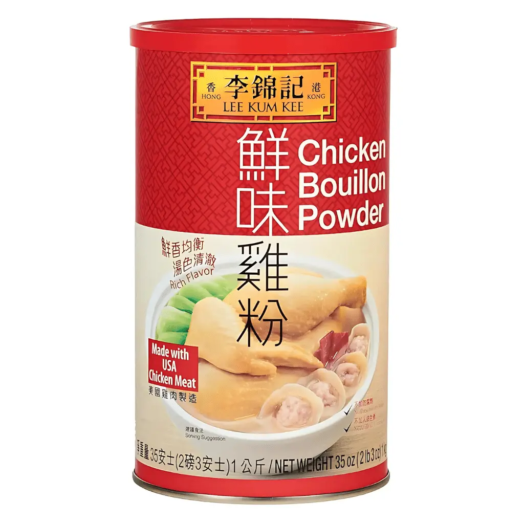 Lee Kum Kee Chicken Bouillon Powder - Large Size 35oz Cupboard Staple, Chicken Extract & Dehydrated Meat Cooking Essential