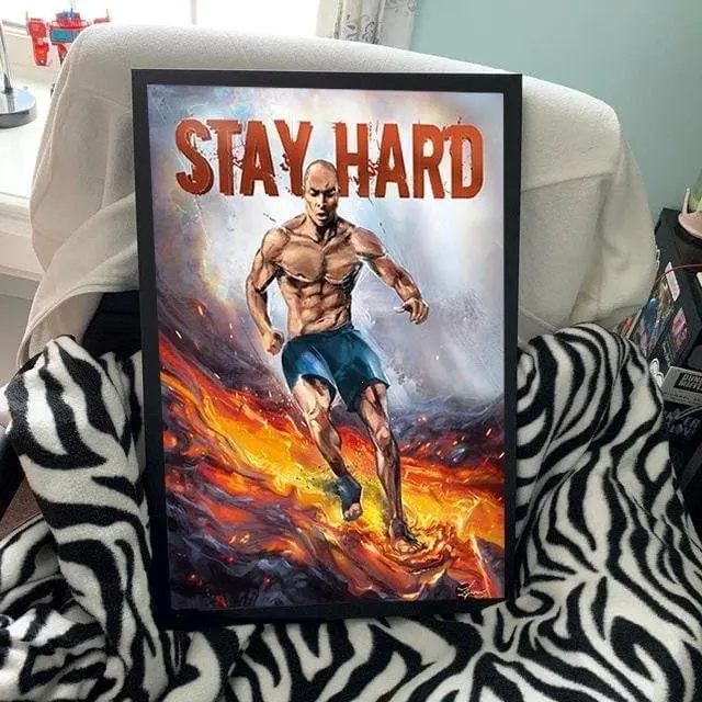David Goggins Stay Hard Poster, Motivation Poster