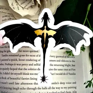 Bookish Sticker – Dragon Design – Fourth Wing Inspired