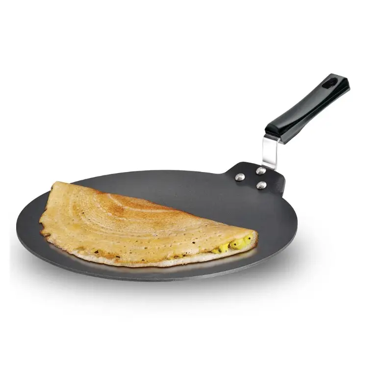 Futura Hard Anodized Non-Stick Dosa Tava, 28 cm Flat Pan for Dosa, Roti | Kitchen Cookware Pan