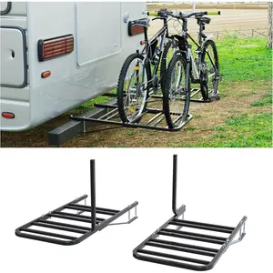 RV Bicycle Carrier Rack Camper Trailer Rear Bike Mount Rack for 1-4 Bicycles