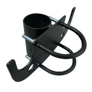 Trailer Tow Chain Holder Aluminum Heavy Duty Rust-Proof Organizer with 7-Way Plugs Cover Tangle-Free Storage for RV Hitch 20cm Length High-Strength Alloy Weather-Resistant