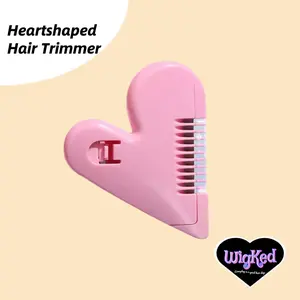 WigKed Heart-Shaped Hair Trimmer - Trimming Brush for Styling Hair, Ideal for Hair Styling Tools