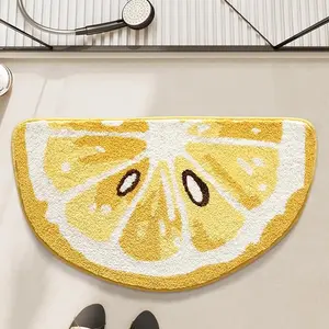 Fruit Bath Mats Cute Bathroom Rugs, Particularly Absorbent, Very Soft, and Dry Fast That fits in The Kid's Room, Bathroom or Other Room,