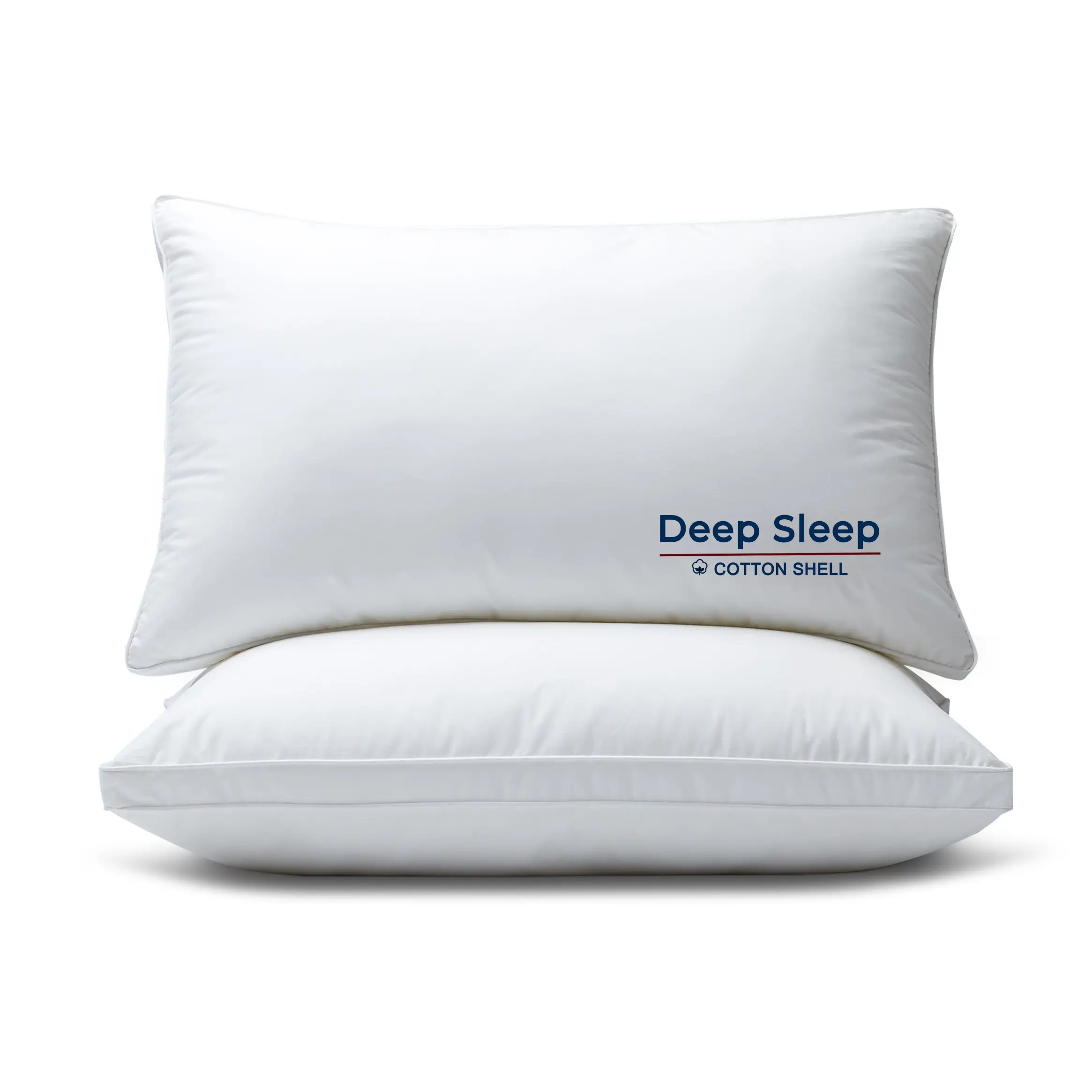 Hotel Collection Bed Pillows Standard/Queen/King Size Set of 2 -  100%Brazilian Cotton  Pillow for Sleeping - Bedding for Back, Stomach or Side Sleepers